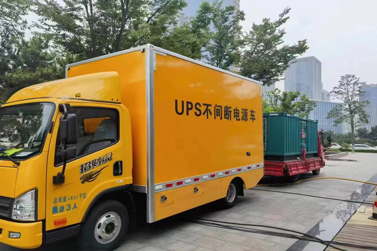 桓仁发电机租赁施工现场